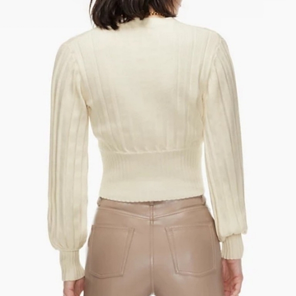 Aritzia WILFRED Plunge Front Cardigan - Picture 3 of 10